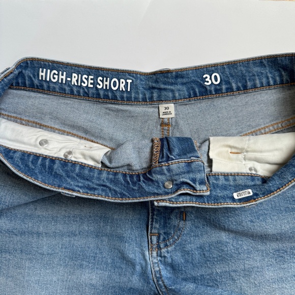 J.Crew Women’s High-Rise Denim Shorts Size 30 Tea Time Wash Blue Jean Shorts - Picture 7 of 8